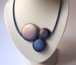 Kézzel festett selyem nyaklánc /rendelhető/